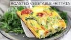 ROASTED VEGETABLE FRITTATA | easy healthy frittata recipe