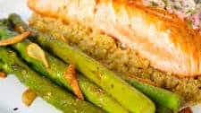 Salmon with Quinoa and Asparagus