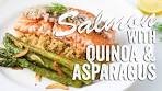 Salmon with Quinoa & Asparagus Recipe: Bits & Pieces ...