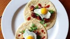 Salted Sunny Side Up Quail Eggs On Corn Tortillas