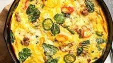 Sausage and Spinach Frittata