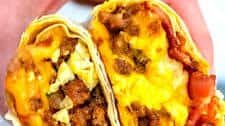 Sausage Egg and Cheese Breakfast Burrito