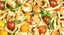 Scallop Pasta with Cherry Tomatoes