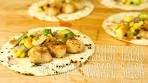 Scallop Tacos with Corn and Avocado Salsa