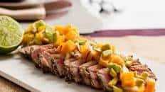 Seared Tuna Steak with Mango Salsa