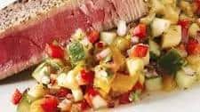 Seared Tuna with Pineapple Mango Salsa