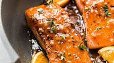 Sesame Citrus Glazed Salmon