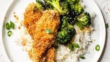 Sesame Encrusted Baked Chicken Tenders