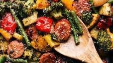 Sheet Pan Sausage and Veggies