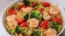 Shrimp and Broccoli Scampi with Linguine