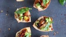 Shrimp Avocado Wonton Cups