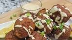 Shrimp Hush Puppies with a Cajun Remoulade Sauce