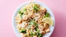 Shrimp Scampi with Spaghetti & Broccoli