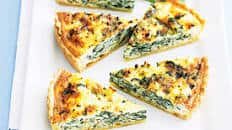 Silverbeet and ricotta quiche