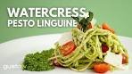 Simple Watercress Pesto Linguine