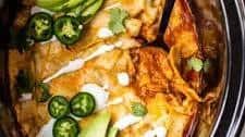 Slow Cooker Chicken Enchilada Casserole