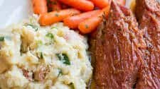 Slow Cooker Maple Mustard Corned Beef