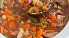 Slow Cooker Vegetable Beef Soup