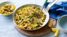 Smoked mackerel pilau rice
