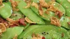 Snow Peas With Bacon