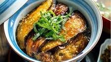 Soy-Glazed Eggplant Donburi