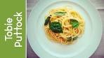 Spaghetti with Lemon, Basil and Parmesan Cheese