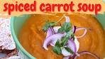 Spiced Carrot soup/ Slimming Carrot and Ginger soup