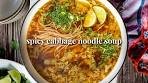 Spicy Cabbage Noodle Soup | This Savory Vegan