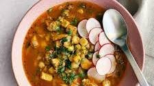 Spicy Chicken and Hominy Soup