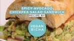 Spicy Chickpea Avocado Sandwich | Easy Smashed Avocado ...
