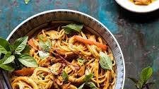 Spicy Peanut Noodles with Chili Garlic Oil.