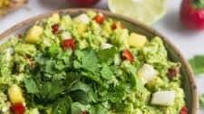 Spicy Pineapple Jicama Guacamole