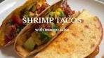 Spicy shrimp tacos with a mango & avocado salsa🌮🥑✨ A ...