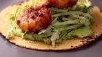 Spicy Shrimp Tacos with Garlic Cilantro Lime Slaw