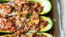 Spicy Zucchini Taco Boats