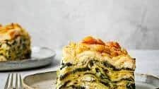 Spinach and feta lasagne