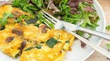 Spinach and Mushroom Omelette