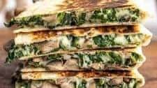 Spinach and Mushroom Quesadillas