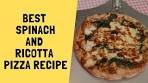 Spinach and Ricotta Pizza | Best New York style Pizza Recipe