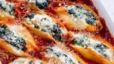 Spinach and Ricotta Stuffed Shells