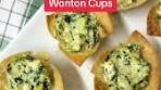 Spinach Artichoke Dip Wonton Cups 🧀 The best easy ...