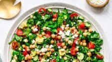 Spinach Chickpea Salad