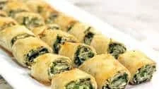 Spinach Feta Phyllo Rolls