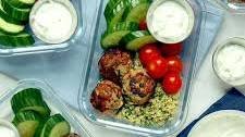 Spinach & Feta Turkey Meatballs with Herbed Quinoa