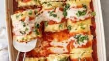 Spinach Lasagna Roll Ups