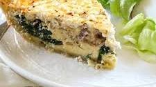 Spinach Prosciutto Quiche with Goat Cheese