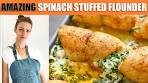 Spinach Stuffed Flounder