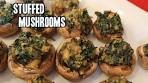 Spinach Stuffed Mushrooms | How To Make Stuffed Mushroom