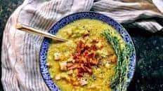 Split Pea Soup with Smoked Bacon and Thyme