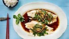 Steamed Barramundi with Ginger, Tamari, and Fresh Herbs